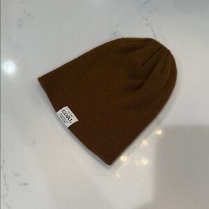 Cozy Brown Knit Kids Beanie